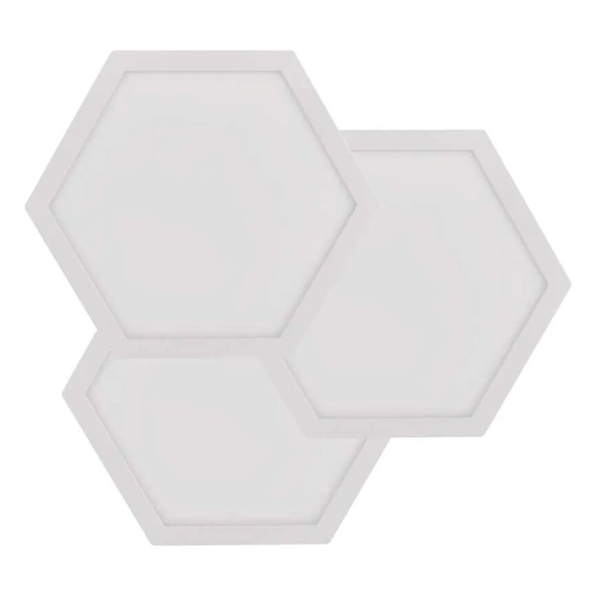 Set van 3x dimbare LED RGBIC+CCT-panelen - uitbreiding LED/1,8W/230V Wi-Fi Tuya