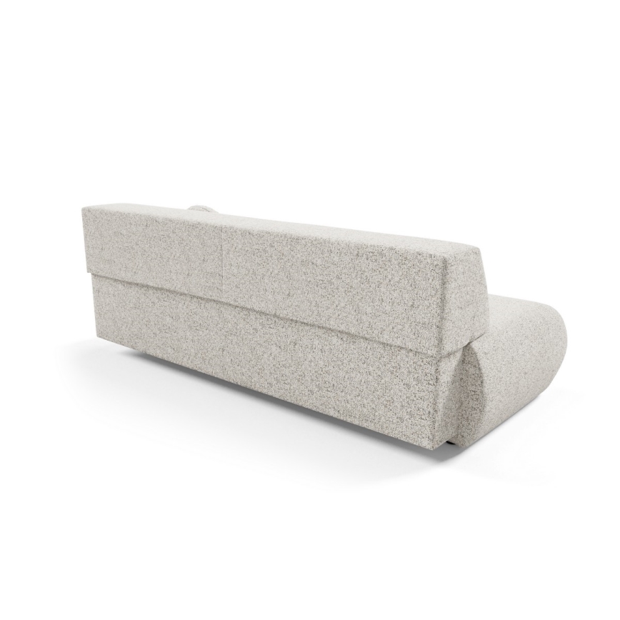 Uitklapbare 3-zitsbank met opbergruimte PRATO beige