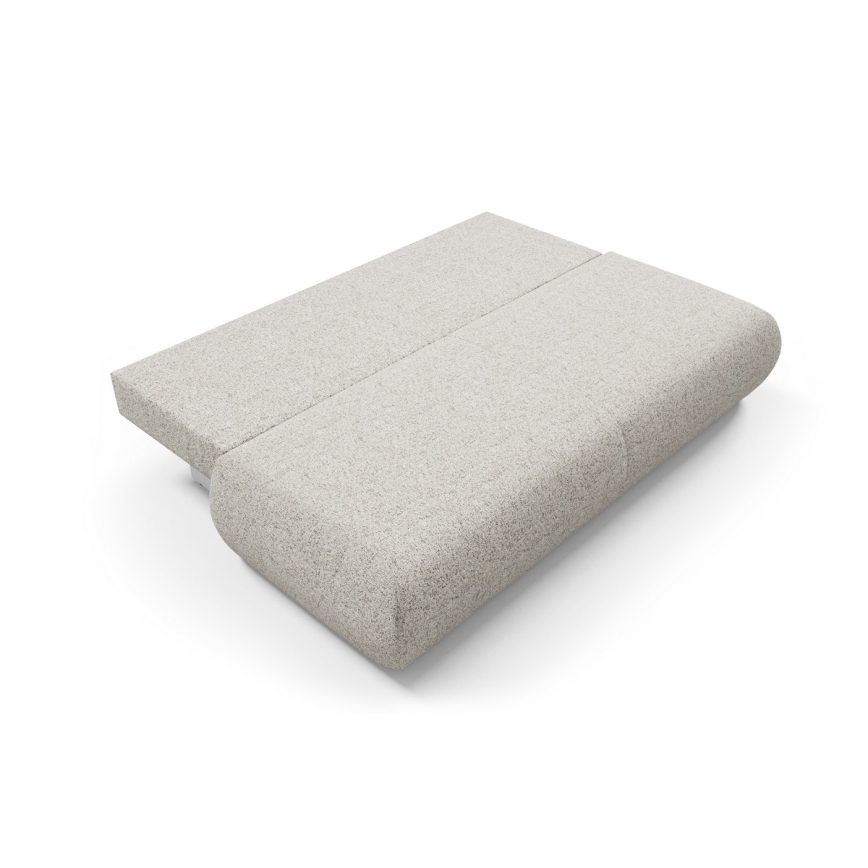 Uitklapbare driezitsbank met opbergruimte PRATO beige