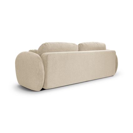 Uitschuifbare driezitsbank OLBIA beige