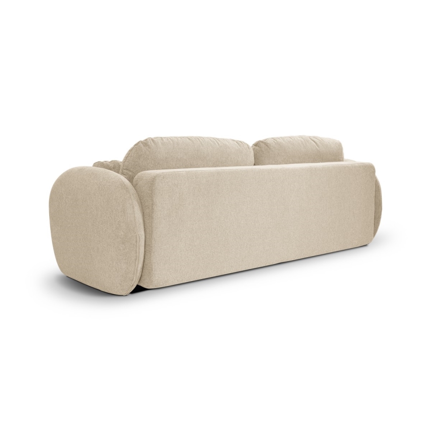 Uitschuifbare driezitsbank OLBIA beige