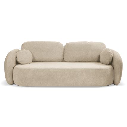 Uitschuifbare driezitsbank OLBIA beige