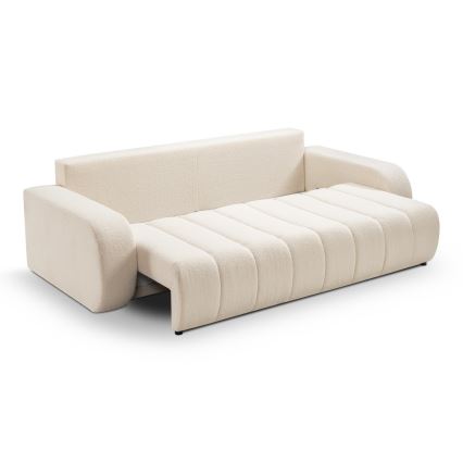 Uitschuifbare driezitsbank DESIO, beige