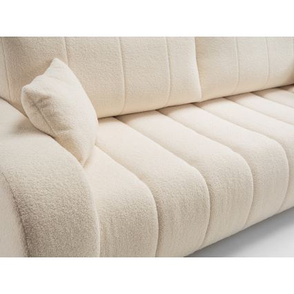 Uitschuifbare driezitsbank DESIO, beige