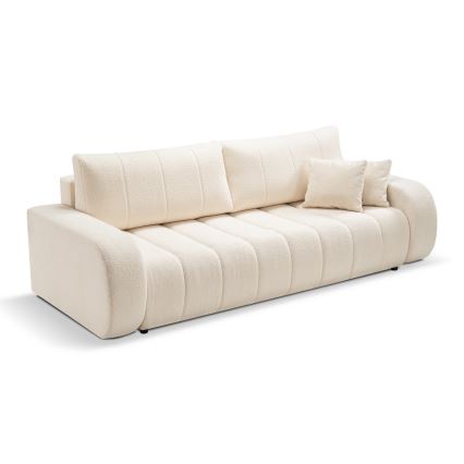 Uitschuifbare driezitsbank DESIO, beige
