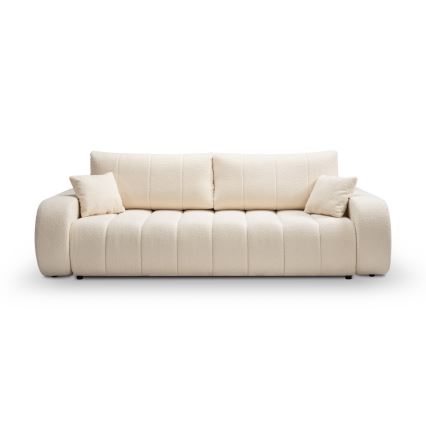 Uitschuifbare driezitsbank DESIO, beige