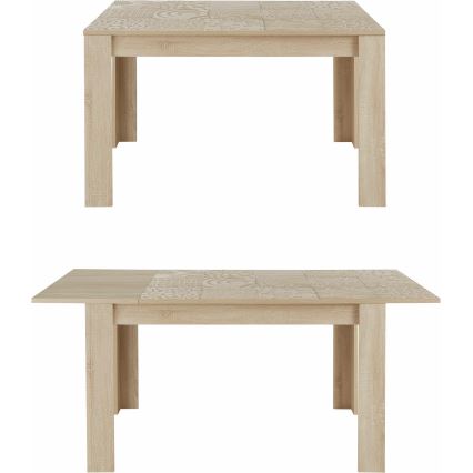 Uitschuifbare eettafel ARIA Sonoma eik