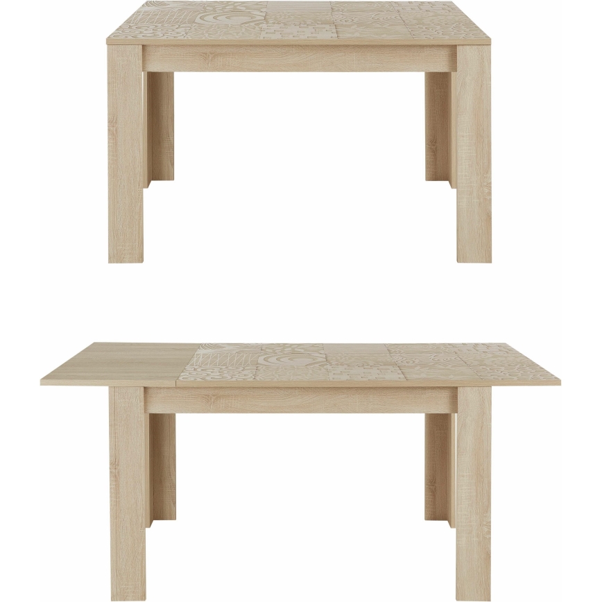 Uitschuifbare eettafel ARIA Sonoma eik