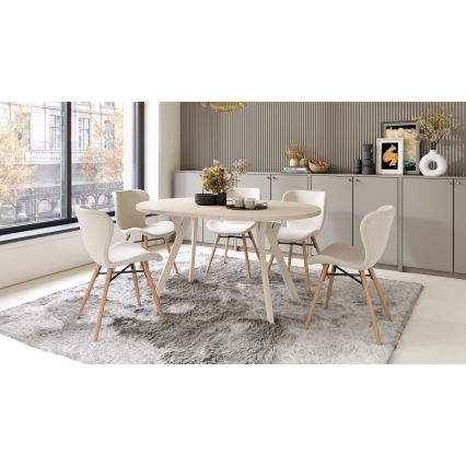 Uitschuifbare eettafel ARTUR beige