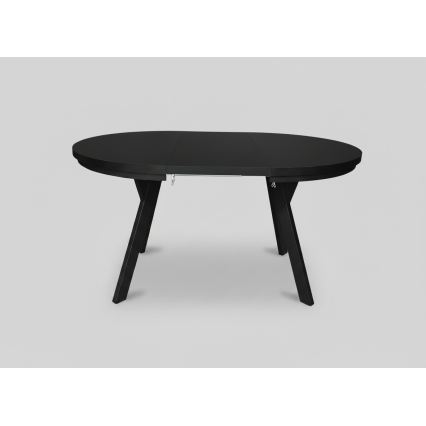 Uitschuifbare eettafel CENTRO 100/140x77 cm zwart