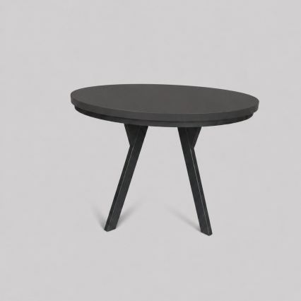 Uitschuifbare eettafel CENTRO 100/140x77 cm zwart