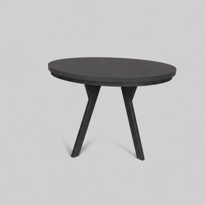Uitschuifbare eettafel CENTRO 100/140x77 cm zwart