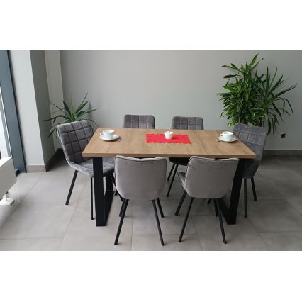 Uitschuifbare eettafel COLIN eiken