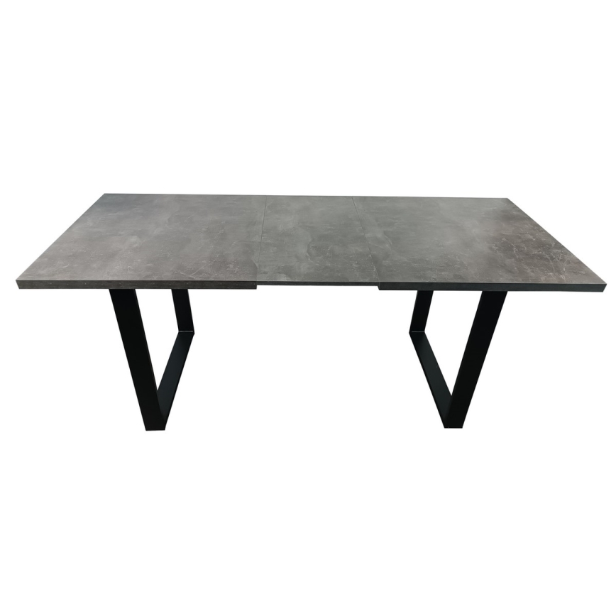 Uitschuifbare eettafel COLIN grijs