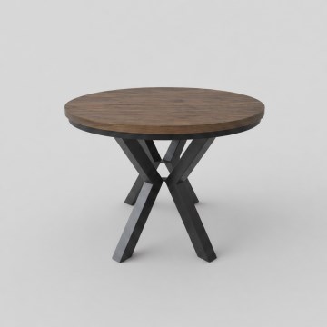 Uitschuifbare eettafel CONVI 100/140x73 cm Lefkas eik/zwart