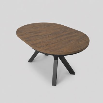 Uitschuifbare eettafel CONVI 100/140x73 cm Lefkas eik/zwart