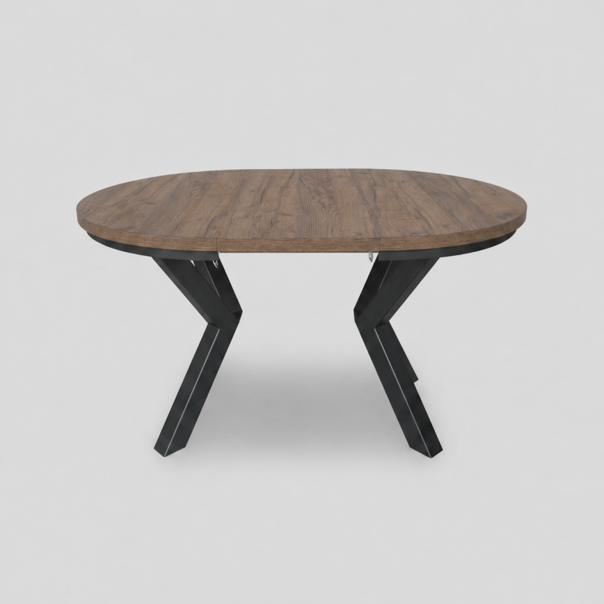 Uitschuifbare eettafel CONVI 100/140x73 cm Lefkas eik/zwart