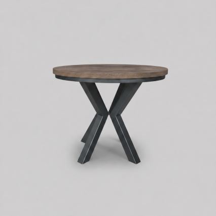 Uitschuifbare eettafel CONVI 100/140x73 cm Lefkas eik/zwart