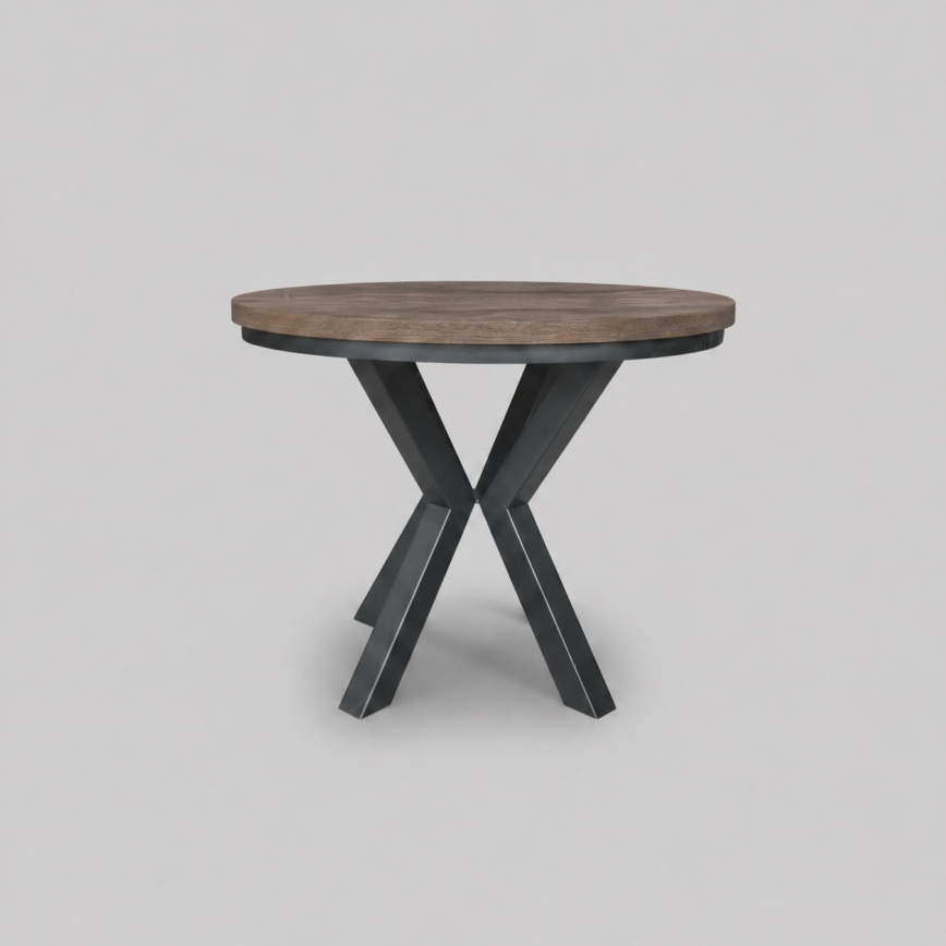 Uitschuifbare eettafel CONVI 100/140x73 cm Lefkas eik/zwart