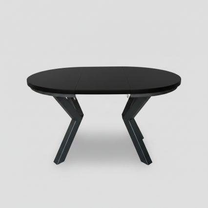 Uitschuifbare eettafel CONVI 100/140x73 cm zwart