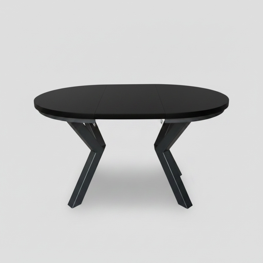 Uitschuifbare eettafel CONVI 100/140x77 cm zwart