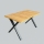Uitschuifbare eettafel DOMO 150/190x80 cm craft eiken/zwart