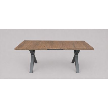 Uitschuifbare eettafel DOMO 150/190x80 cm lefkas eik/zwart