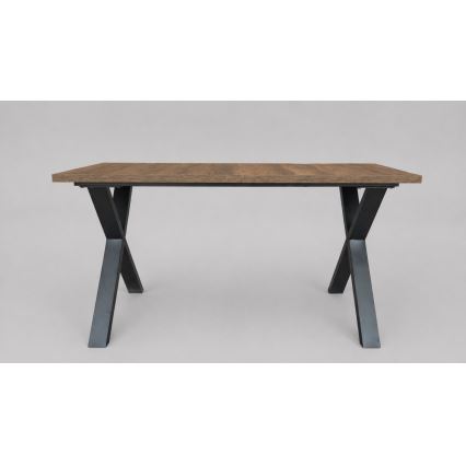 Uitschuifbare eettafel DOMO 150/190x80 cm lefkas eik/zwart