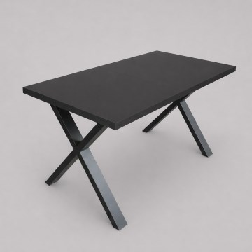 Uitschuifbare eettafel DOMO 150/190x80 cm zwart
