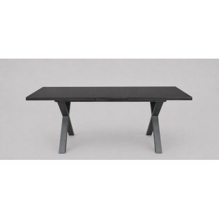 Uitschuifbare eettafel DOMO 150/190x80 cm zwart