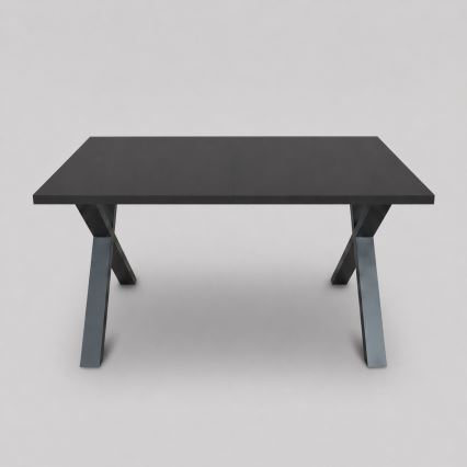 Uitschuifbare eettafel DOMO 150/190x80 cm zwart