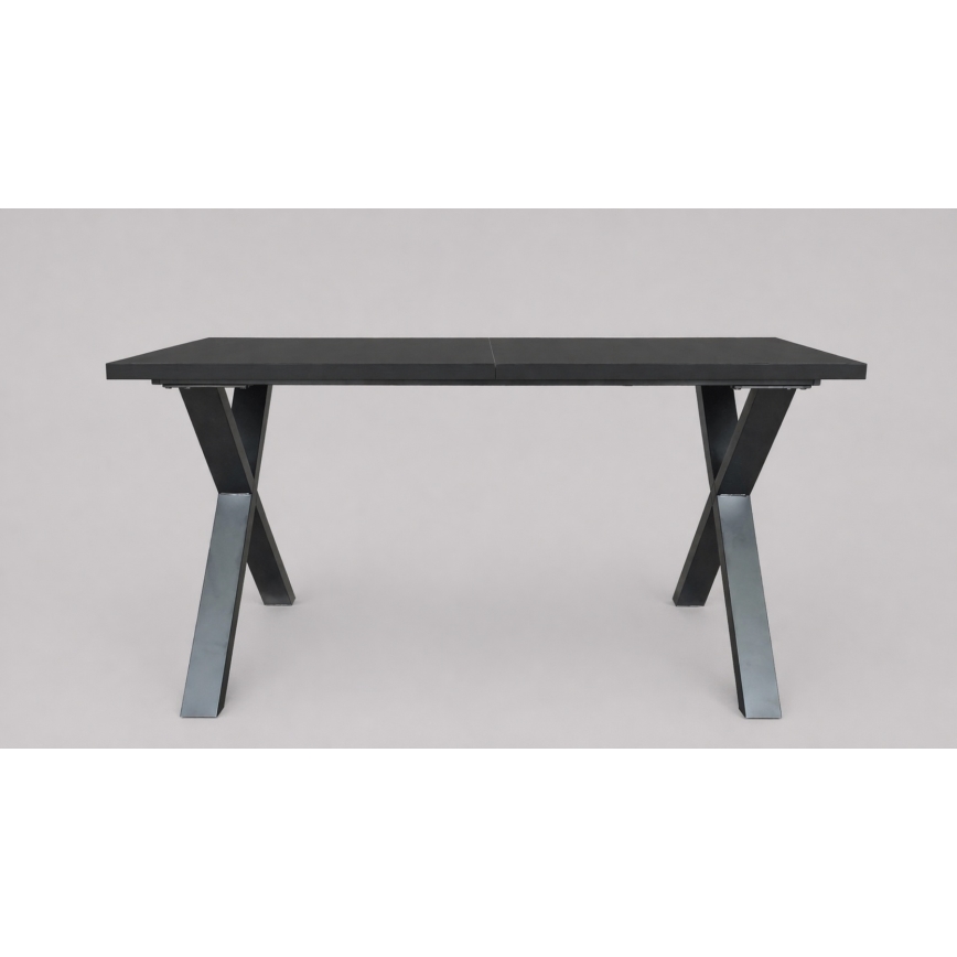 Uitschuifbare eettafel DOMO 150/190x80 cm zwart