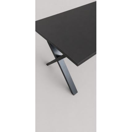 Uitschuifbare eettafel DOMO 150/190x80 cm zwart