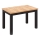 Uitschuifbare eettafel DOO 120/160x75 cm artisan eiken/zwart