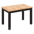 Uitschuifbare eettafel DOO 120/160x75 cm dub craft/zwart