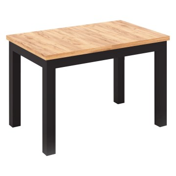 Uitschuifbare eettafel DOO 120/160x75 cm dub craft/zwart