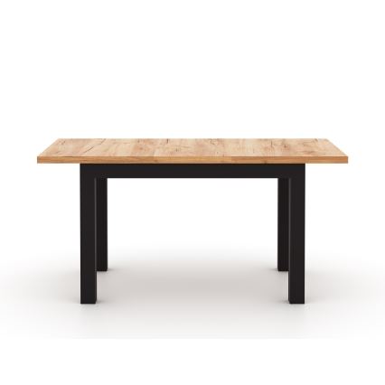Uitschuifbare eettafel DOO 120/160x75 cm dub craft/zwart