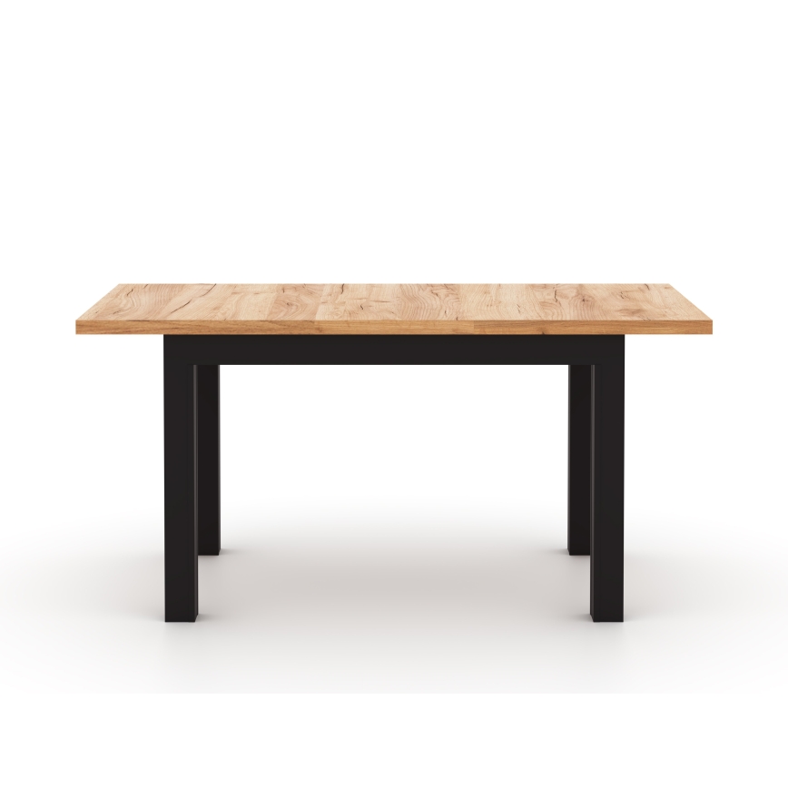 Uitschuifbare eettafel DOO 120/160x75 cm dub craft/zwart