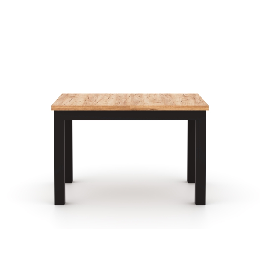 Uitschuifbare eettafel DOO 120/160x75 cm dub craft/zwart