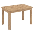 Uitschuifbare eettafel DOO 120/160x75 cm eiken artisan