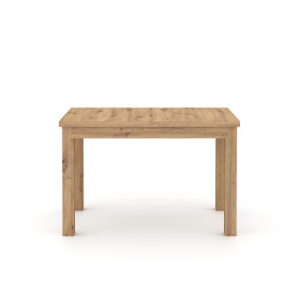 Uitschuifbare eettafel DOO 120/160x75 cm eiken artisan