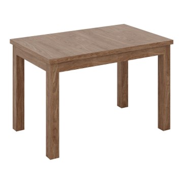 Uitschuifbare eettafel DOO 120/160x75 cm lichte walnoot
