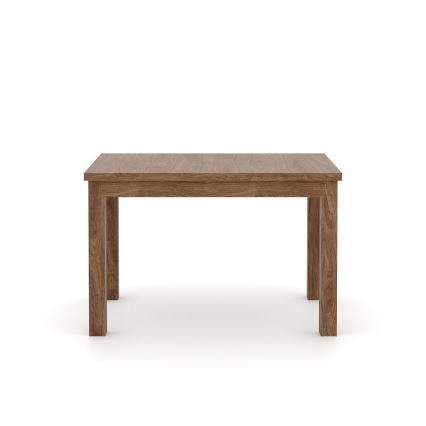 Uitschuifbare eettafel DOO 120/160x75 cm lichte walnoot