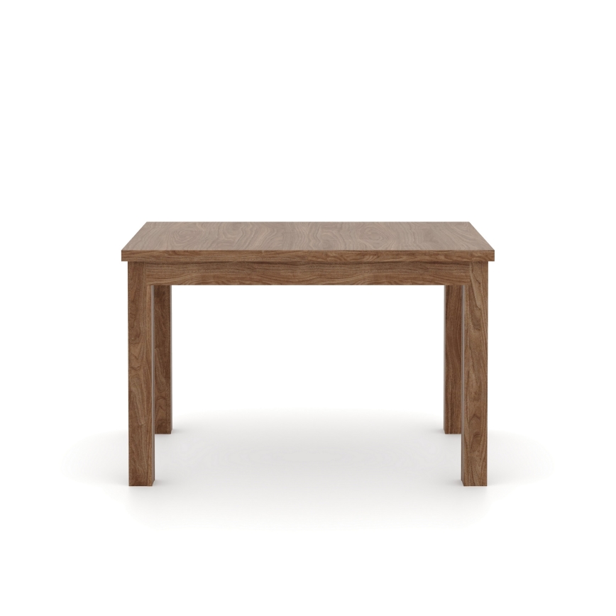 Uitschuifbare eettafel DOO 120/160x75 cm lichte walnoot