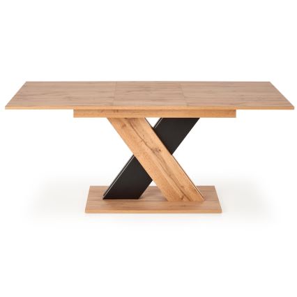 Uitschuifbare eettafel DROM 130/175x85 cm Wotan eik/zwart