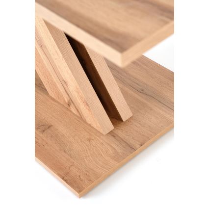 Uitschuifbare eettafel DROM 130/175x85 cm Wotan eik/zwart