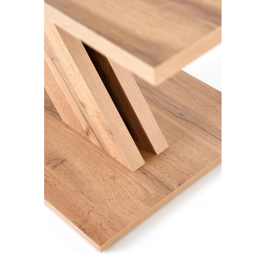 Uitschuifbare eettafel DROM 130/175x85 cm Wotan eik/zwart