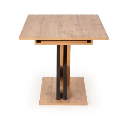 Uitschuifbare eettafel DROM 130/175x85 cm Wotan eik/zwart