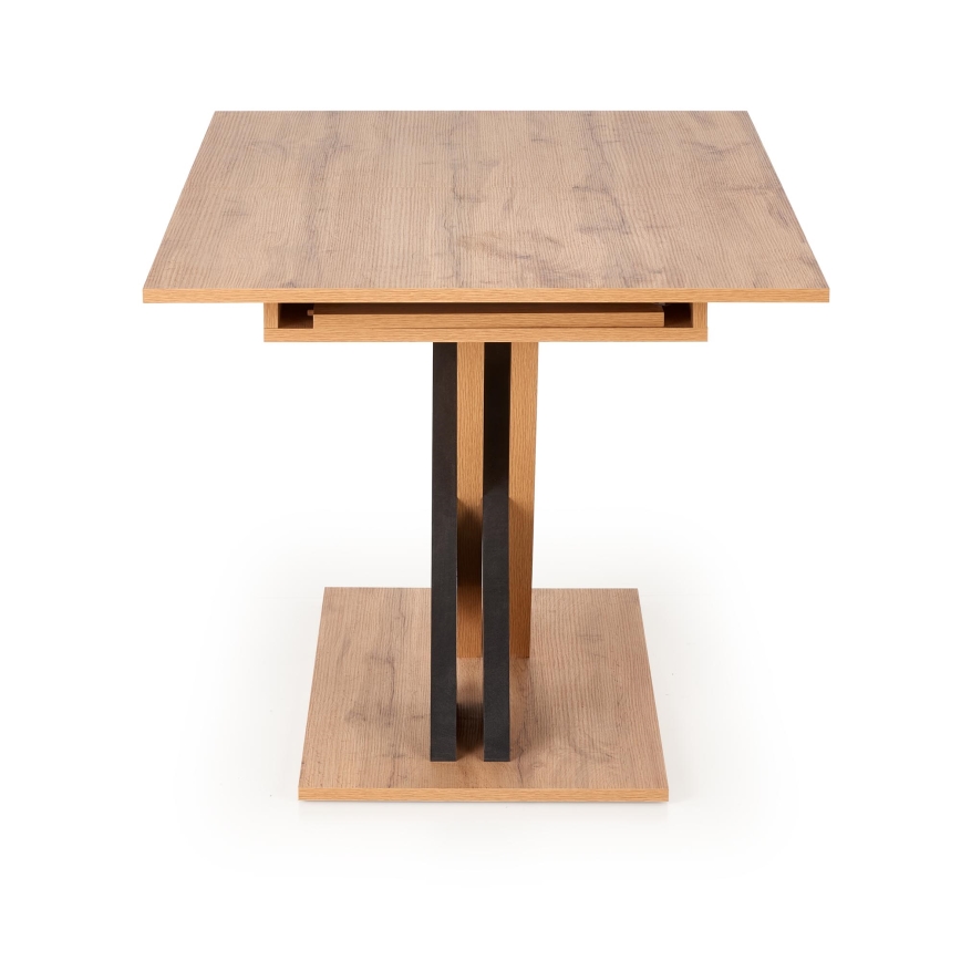 Uitschuifbare eettafel DROM 130/175x85 cm Wotan eik/zwart
