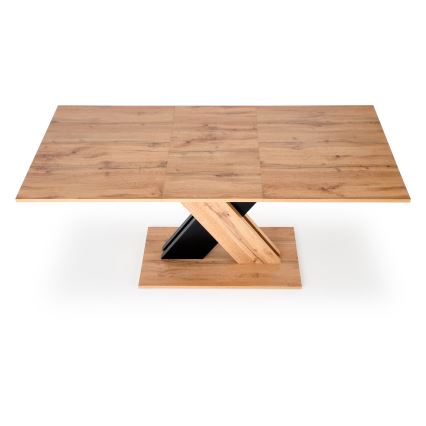 Uitschuifbare eettafel DROM 130/175x85 cm Wotan eik/zwart